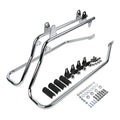 Chrome Saddlebag Conversion Brackets for Harley Davidson Softail (w/ Hardware)