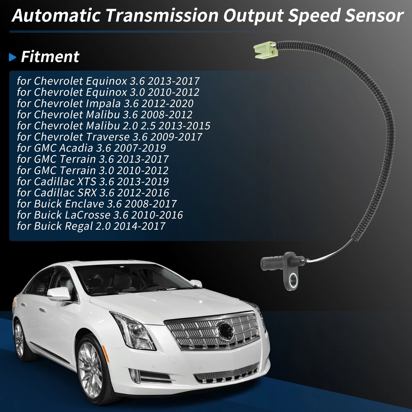 Automatic Transmission Speed Sensor Replacement for Chevy Malibu 3.6 (2008–2012)
