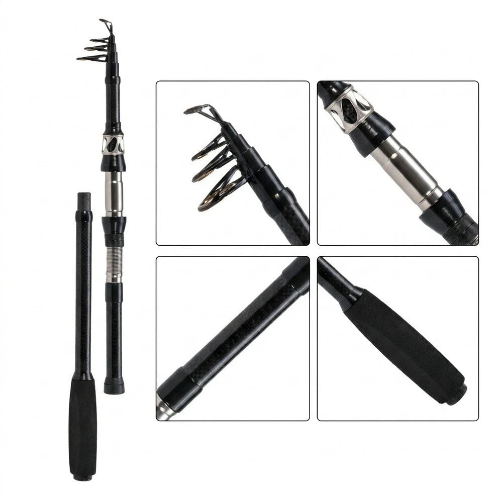 Telescopic Fishing Rod for Long Distance Saltwater Use (1.8-2.7m)