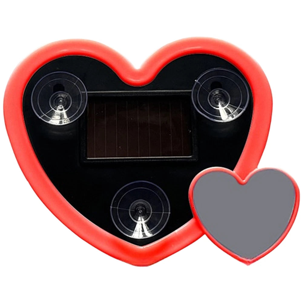Solar Powered Heart Shaped Neon LED Light for Car Window Lamp