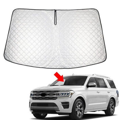 Folding Windshield Sun Shade for Ford Expedition (2018–2025)
