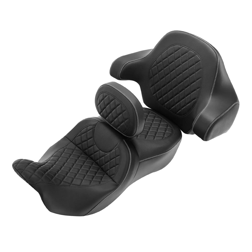 Seat & Backrest Pad Set for Harley Touring Models (2014–2023)