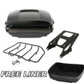 King Trunk Mount Rack & LED Tail Light for Harley Touring (2014–2023)