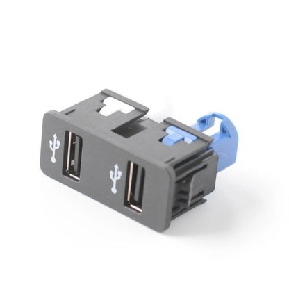 Dual USB Port Adapter for BMW Mini Cooper (2014–2021) Black ABS