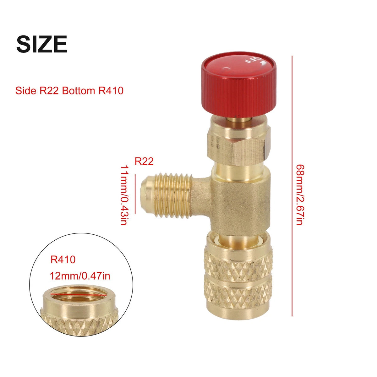 R410 R22 AC Valve for Air Conditioning (Easy Handling)