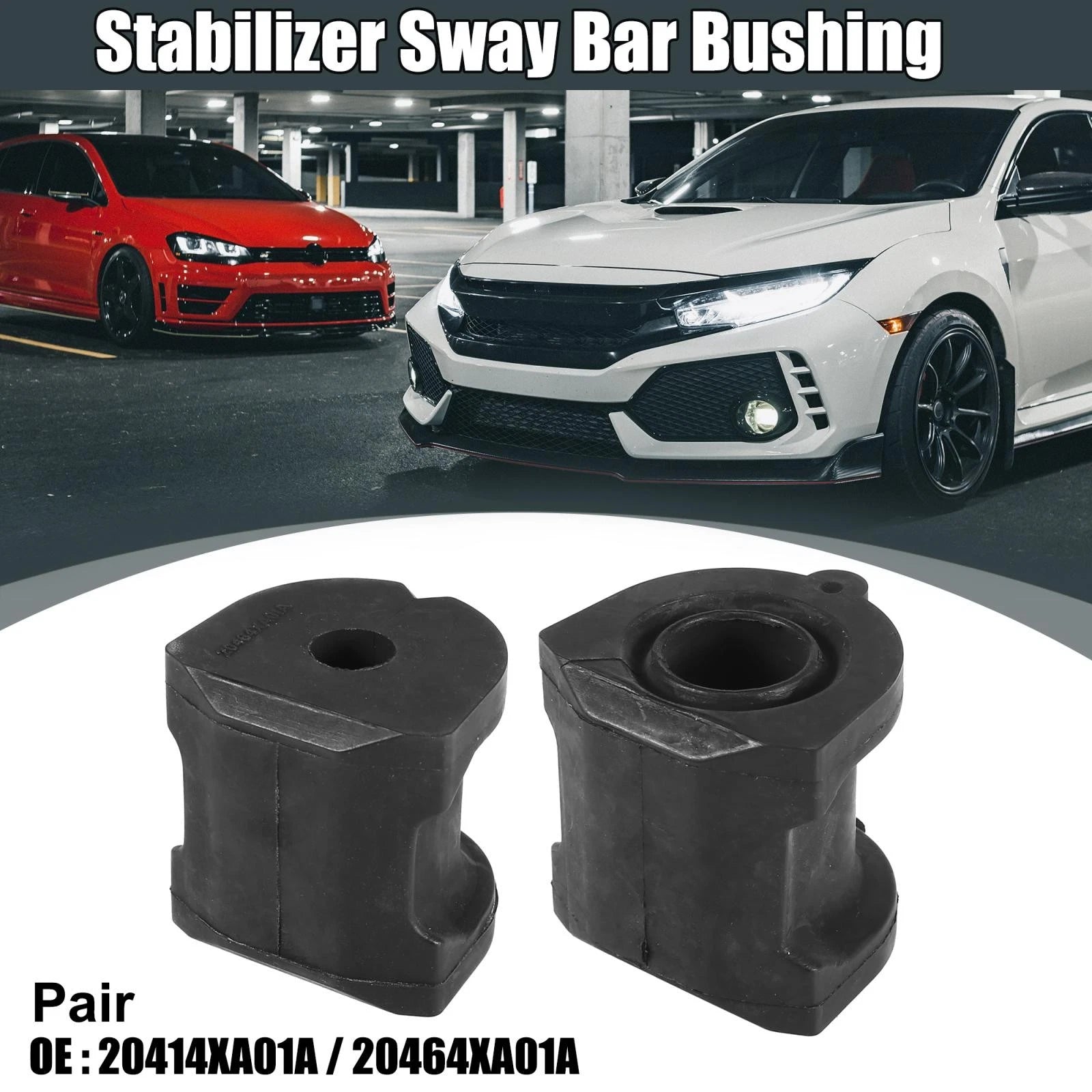 Front Rear Stabilizer Sway Bar Bushing Replacement for Subaru (2008–2018)