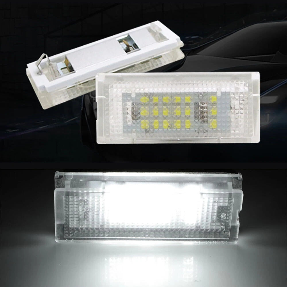 2Pcs LED License Number Plate Light For BMW 3 Series Sedan Touring E46 1998-2007