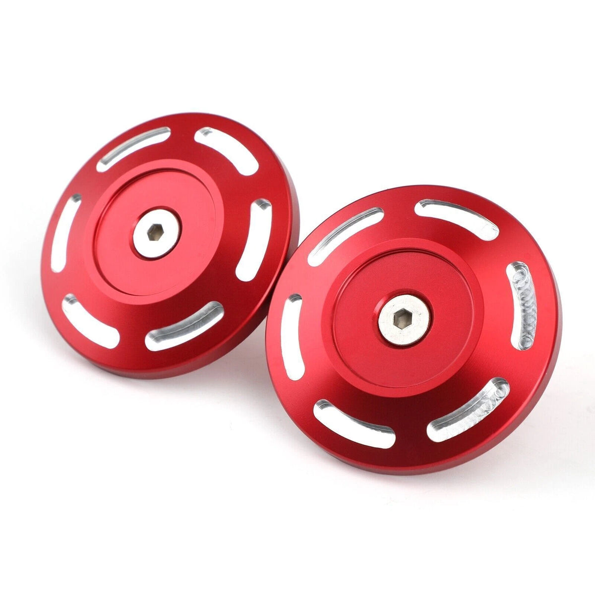 2X Red Billet Aluminum Frame Plug Cap for BMW S1000XR (2015–2019) T9