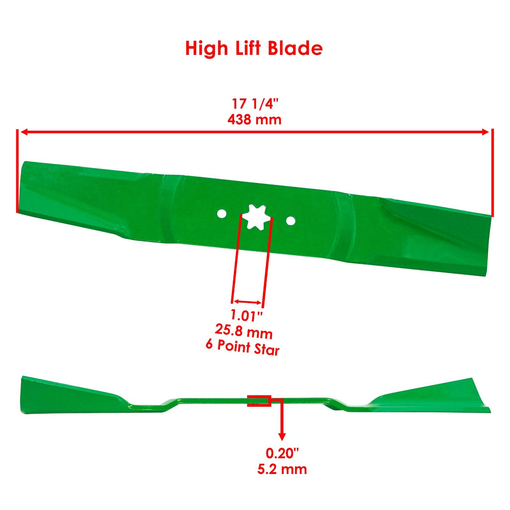 Deck Blade and Nut Replacement for Troy-Bilt 50 Inch (2014–2020)