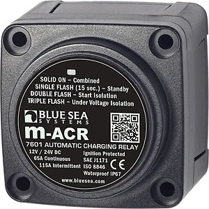 Blue Sea 7601 DC Mini ACR Automatic Charging Relay 65 Amp for