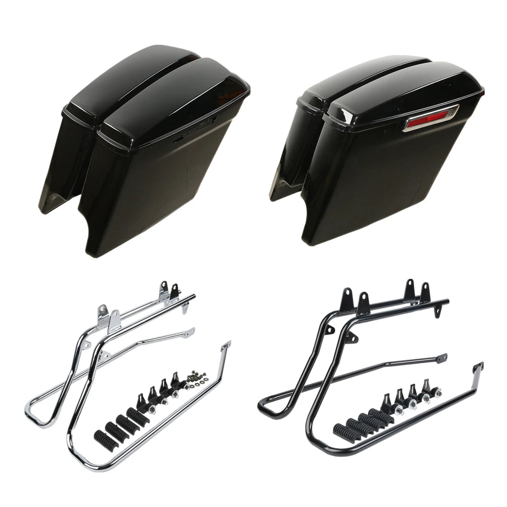 5" Extended Hard Saddlebags Conversion Bracket for Harley Touring Softail