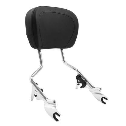 Sissy Bar Upright Passenger Backrest Pad for Harley Street Road Glide (2009–2025)
