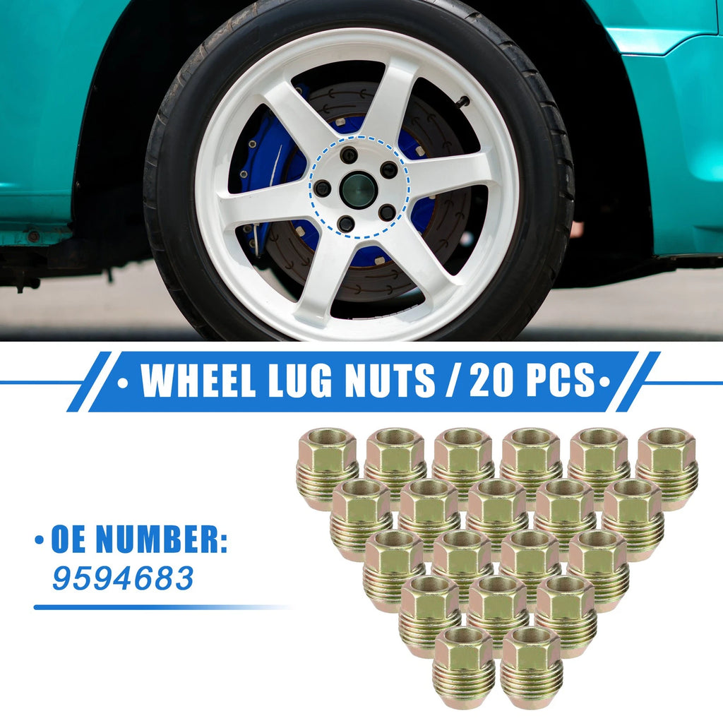 Wheel Lug Nuts M12x1.5 20pc Replacement Set for Chevrolet Equinox (2010–2017)