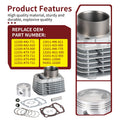 Cylinder Piston Gasket Top End Rebuild Kit for Honda XR200 XR200R (1996–2002)