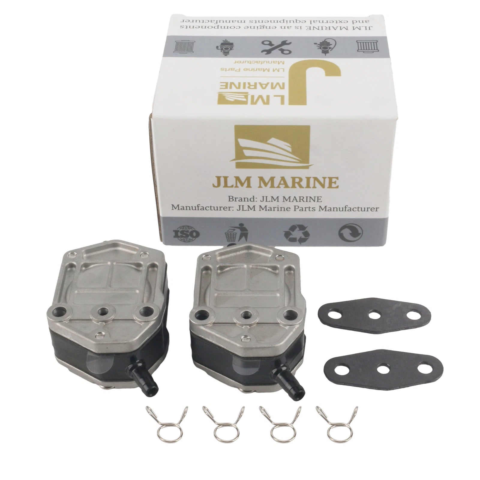 2X Fuel Pumps & Gaskets Kit for Nissan Tohatsu 2 Stroke 25-70 HP