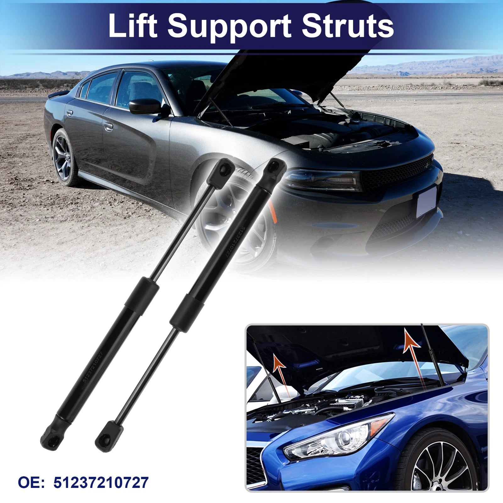 Tailgate Lift Support Struts Gas Spring Replacement for BMW X3 F25 (2011–2017)