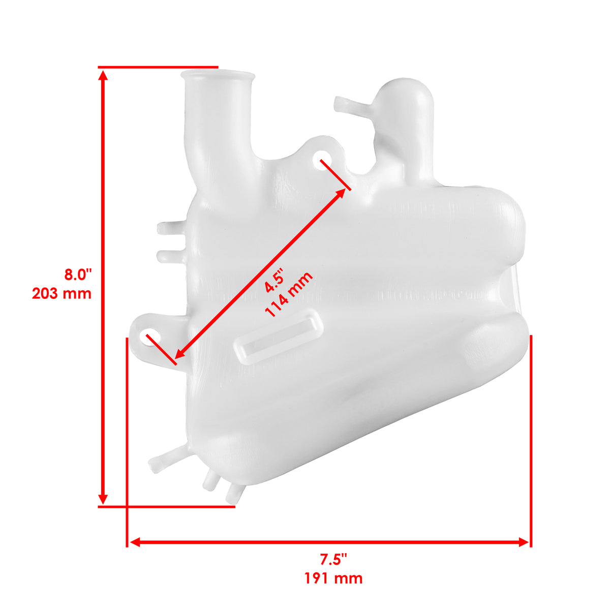 Radiator Coolant Reservoir Replacement for Honda Foreman 500 TRX500FPE (2012–2013)