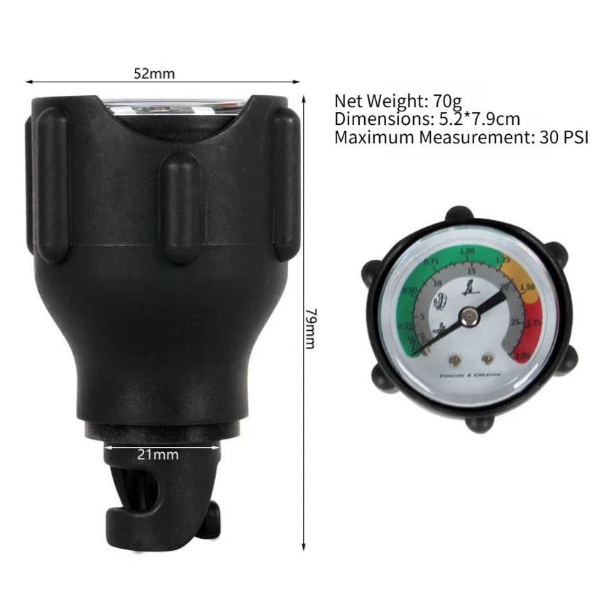 30PSI Pressure Gauge for Outdoor Water Activities