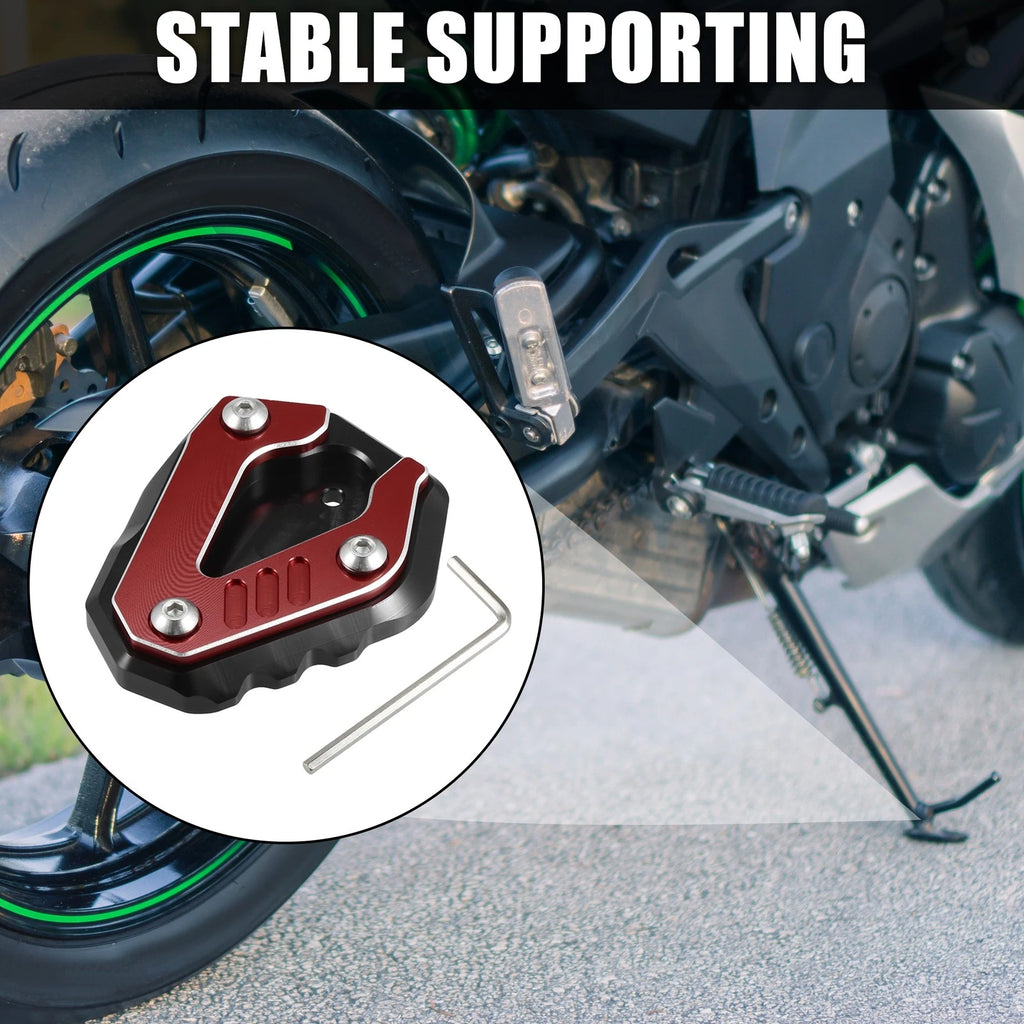 Kickstand Pad Aluminum Alloy Replacement for BMW S1000RR (2019–2023) Red