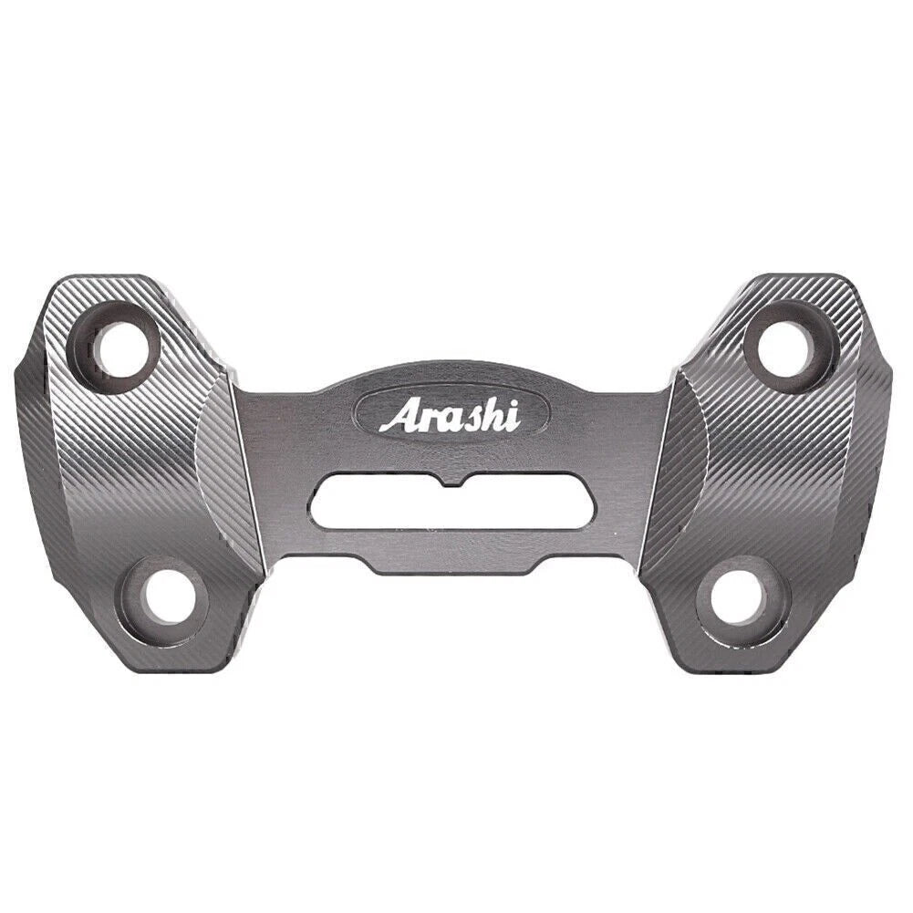 CNC Handlebar Mount Clamp Risers for Yamaha MT-09 (2014–2016) Gray