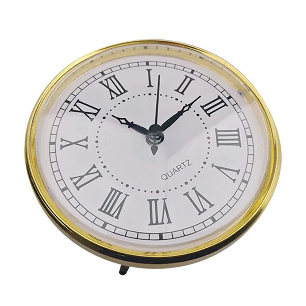 Elegant Mini Clock Insert with Quartz Movement for Crafts