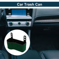 Portable Car Trash Can for Front Seats - Green (1 Pc)