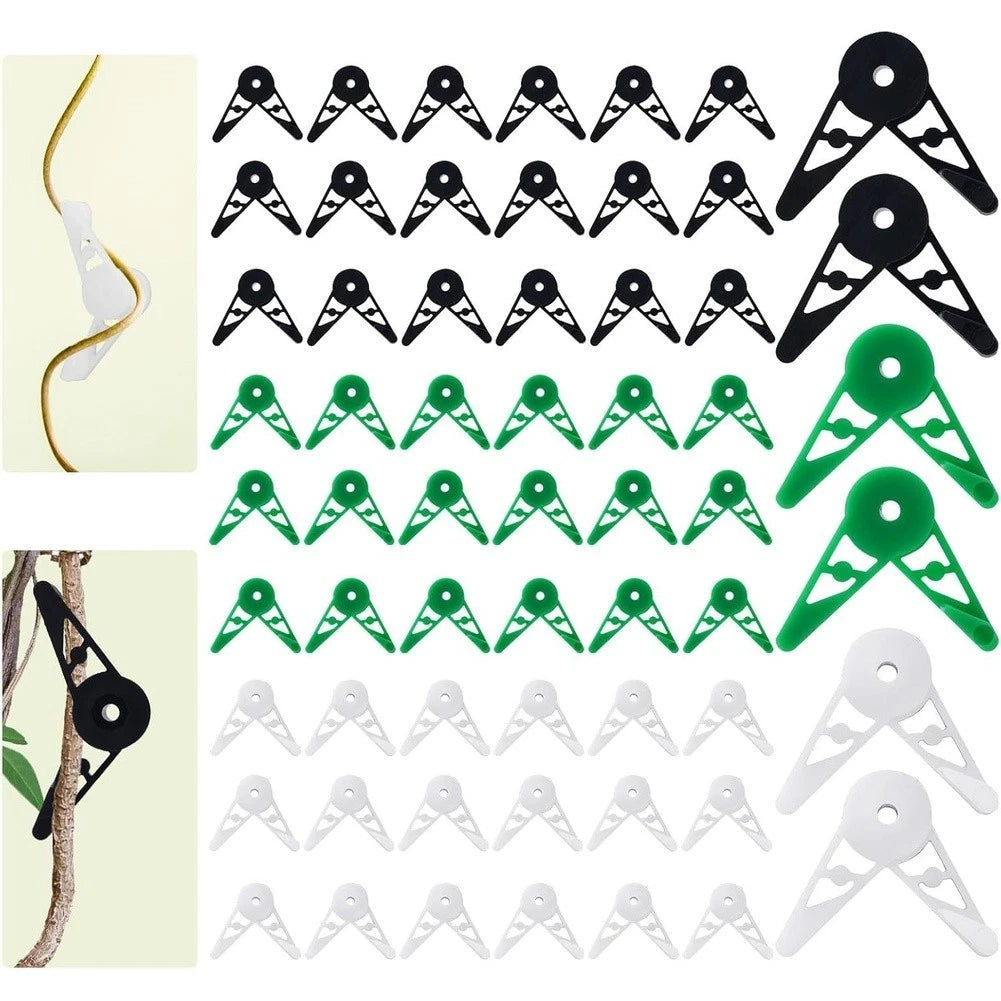 60PCS Plant Training Clips for Adjustable Stem Support (No Part Numbers)