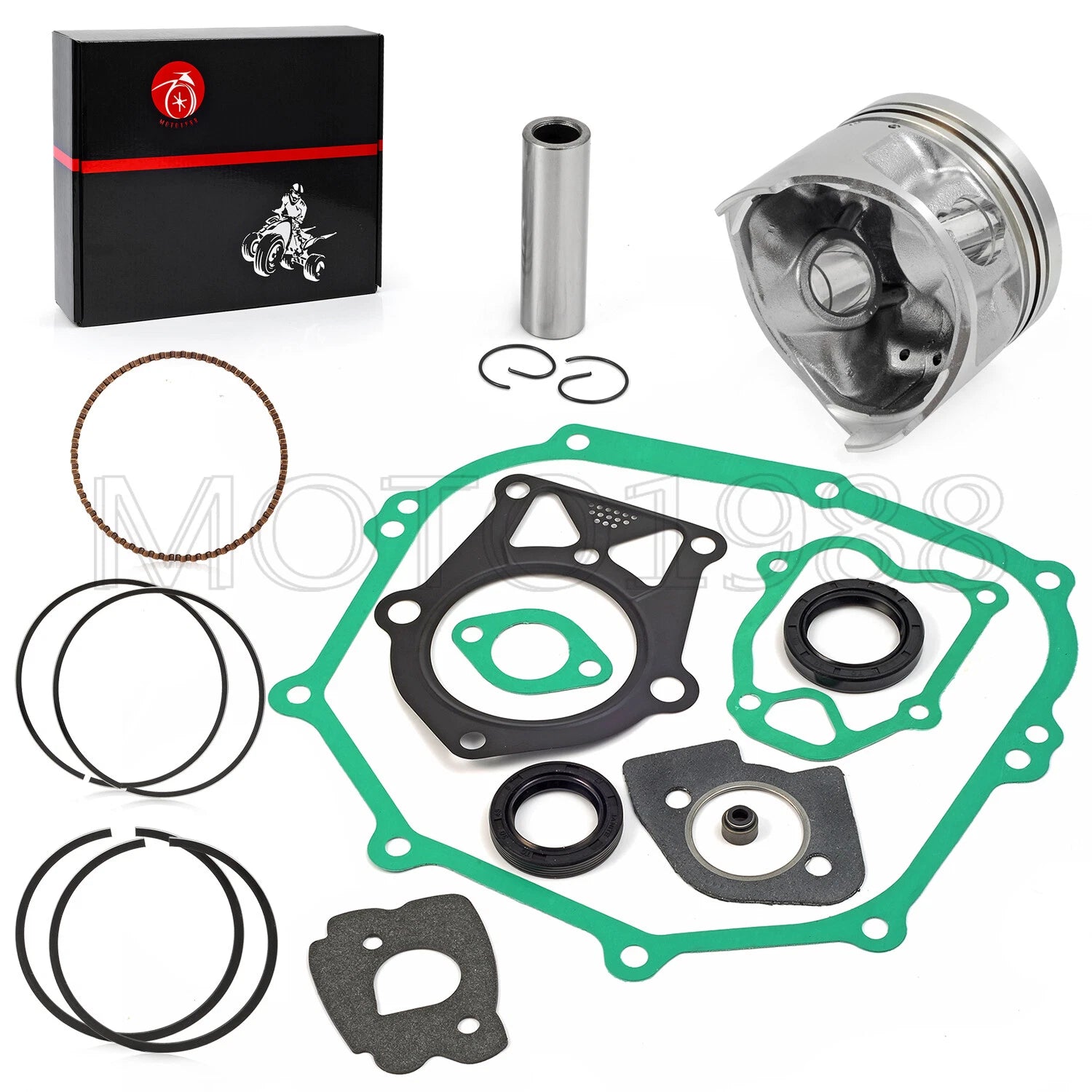Oversize 0.5mm Piston & Ring Gasket Seal Rebuild Kit for Yamaha Golf Cart G14 (1995–1999)