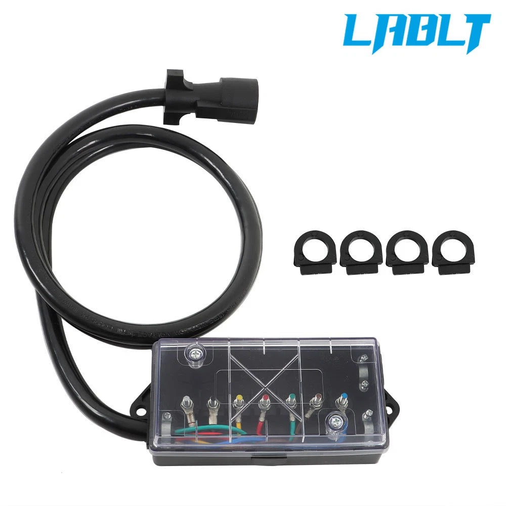 7 Way Trailer Cable 6/8FT with 7 Pin Plug for RV