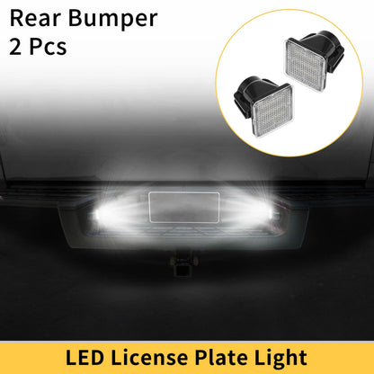 2pc License Plate Light Assembly Replacement for Toyota Tundra (2014–2019)