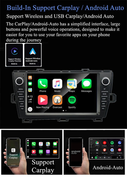 9" Android 13.0 GPS Head Unit for Toyota Prius (2010–2015) - Wifi 4+32G
