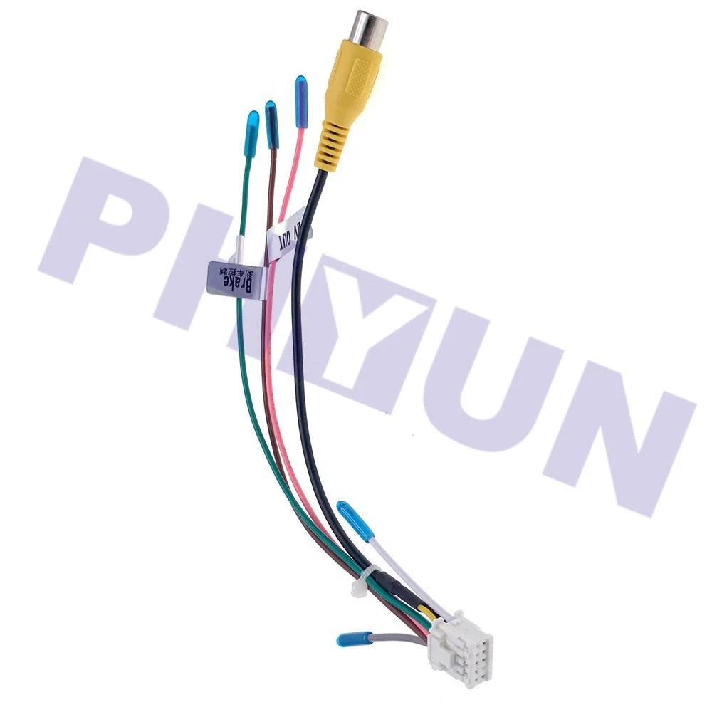 10 Pin RCA Rear View Camera Video Input Cable Adapter for Car Android Radio