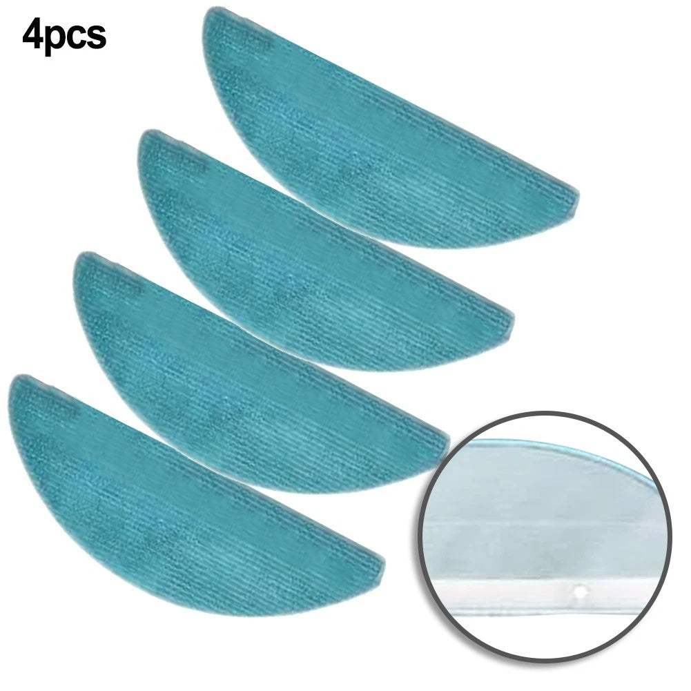 4X Mop Cloths for Conga M50 Robot Vacuum (Replacement Microfiber)