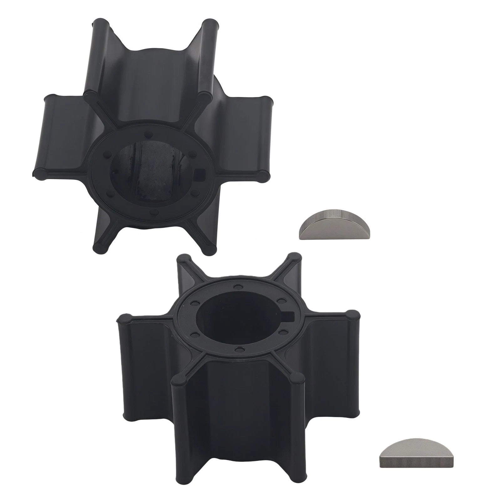 Water Pump Impeller & Key for Yamaha Outboard 2 Stroke (8-15 HP) 662-44352-01