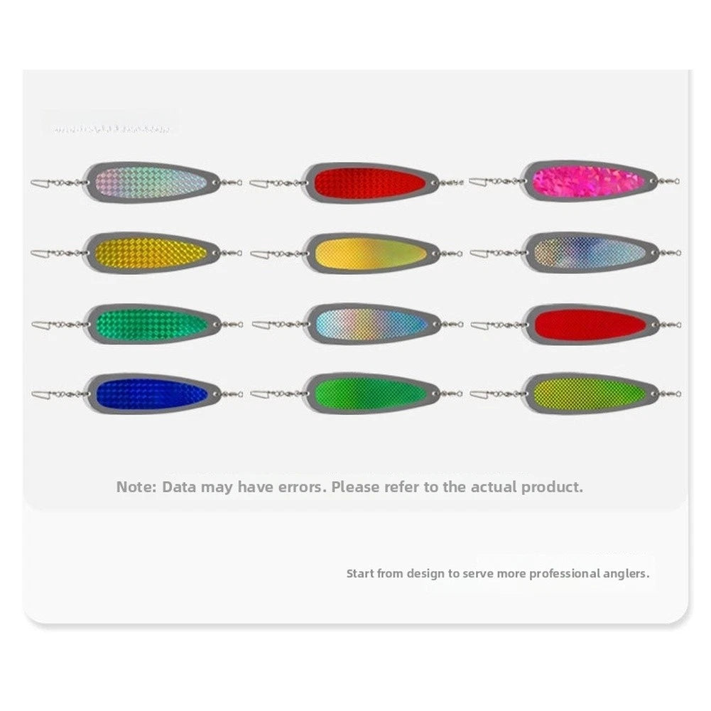 Fishing Lure Metal Spoon for Multiple Depths (Light Reflective, Slow Sinking)