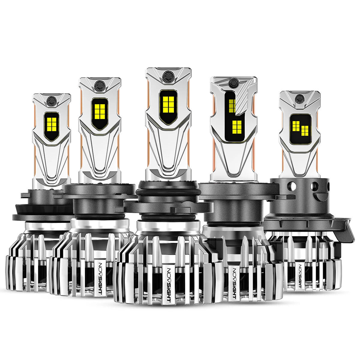 2X LED Headlight Bulbs H4 H7 H13 9005 9006 6500K High Low Beam