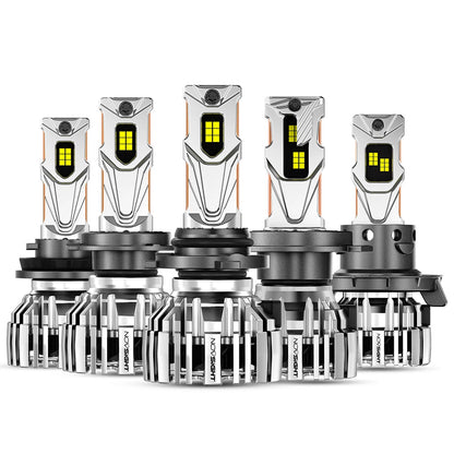 2X LED Headlight Bulbs H4 H7 H13 9005 9006 6500K High Low Beam