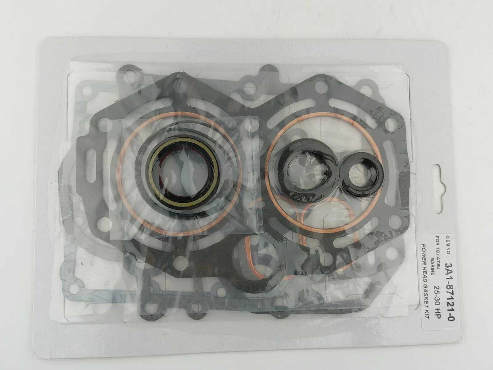 Power Head Gasket Set for Tohatsu Nissan Outboard 25 30HP (3A1-87121-0, 3A1871215M)