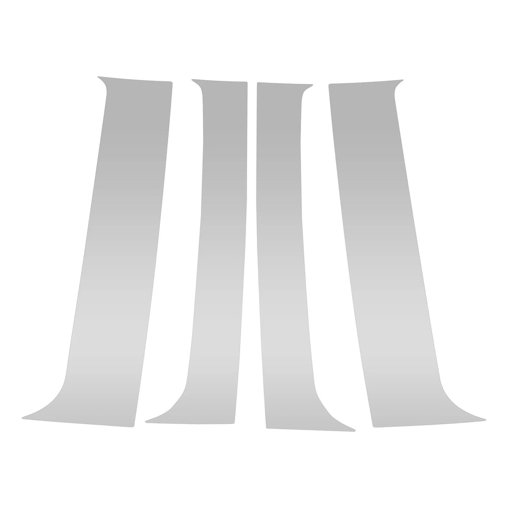 4 Pcs Pillar Window Trim Replacement for Chevy Blazer (1995–2005) Silver Tone