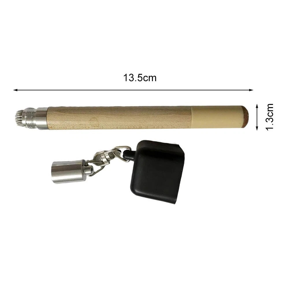 2-in-1 Snooker Cue Tip Shaper and Chalk Holder Tool