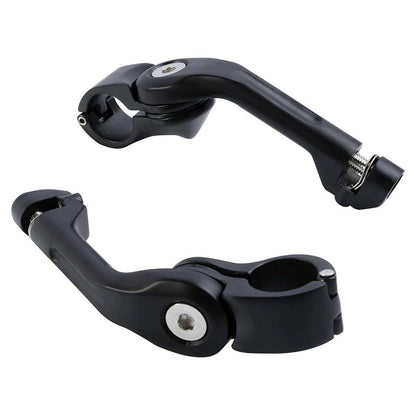 32mm Matte Black Adjustable Footpeg Mount for Harley
