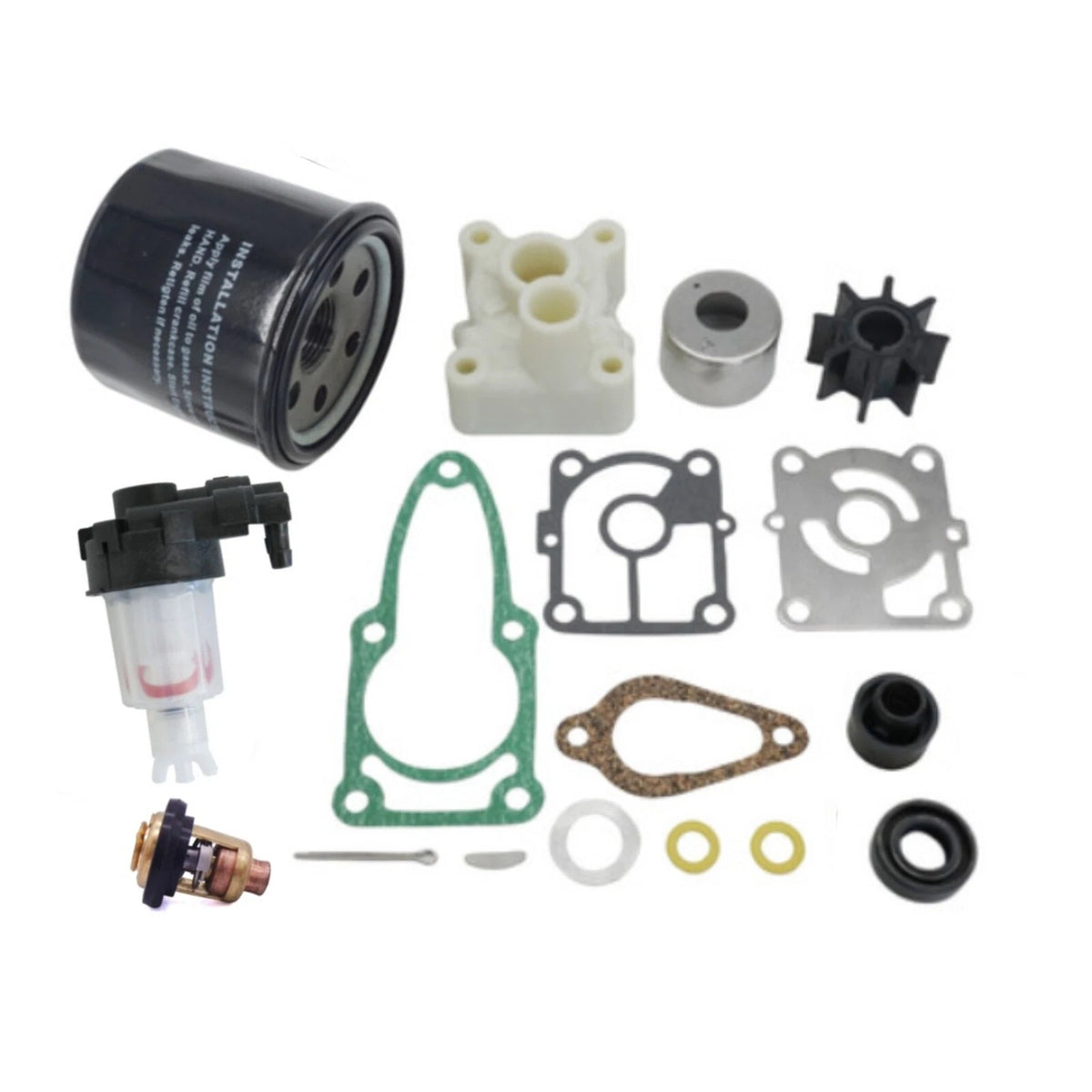 Outboard Maintenance Kit for Mercury Mariner 15-20 HP EFI (8M0151470, 8M0135821)