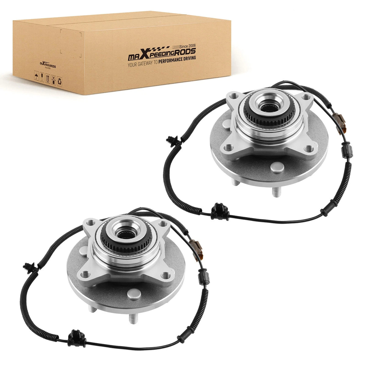 Front Wheel Hub Bearings Pair for F-150 V6 3.5L 4WD (2015–2017) 515169