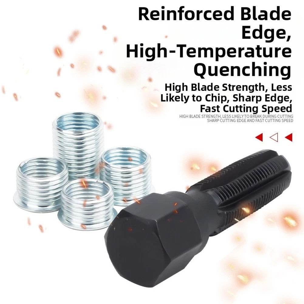 Re-thread Tap for Thread Repair Tasks (Enhanced Longevity, High Carbon Steel)