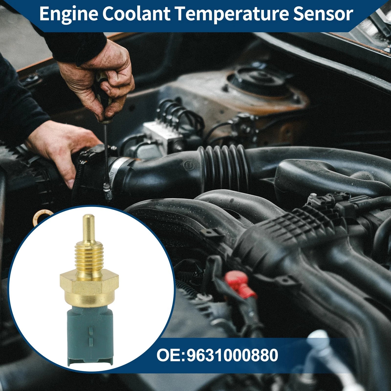 Engine Coolant Temperature Sensor No. 9631000880 for Fiat Ducato (2008)