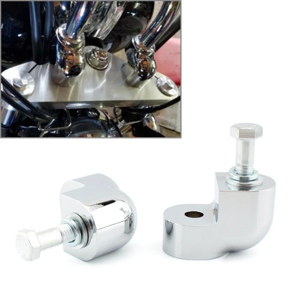 Chrome Handlebar Riser Bar Clamp Kit for Honda VTX1300C (2004–2009)