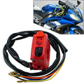 7/8" Handlebar Ignition Switch On Off Starter Engine Start Universal Motor RED