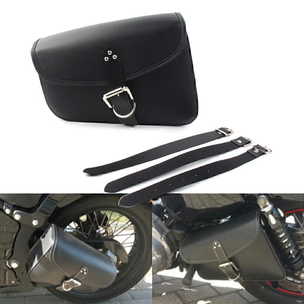 Left Side PU Leather Saddlebag for Harley Sportster Iron 72 883 1200 (2010–2023)