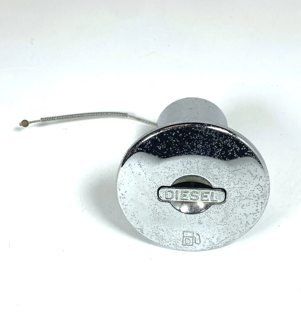 Deck Fill for Diesel Fuel - Chrome Plated Brass 3 1/2''