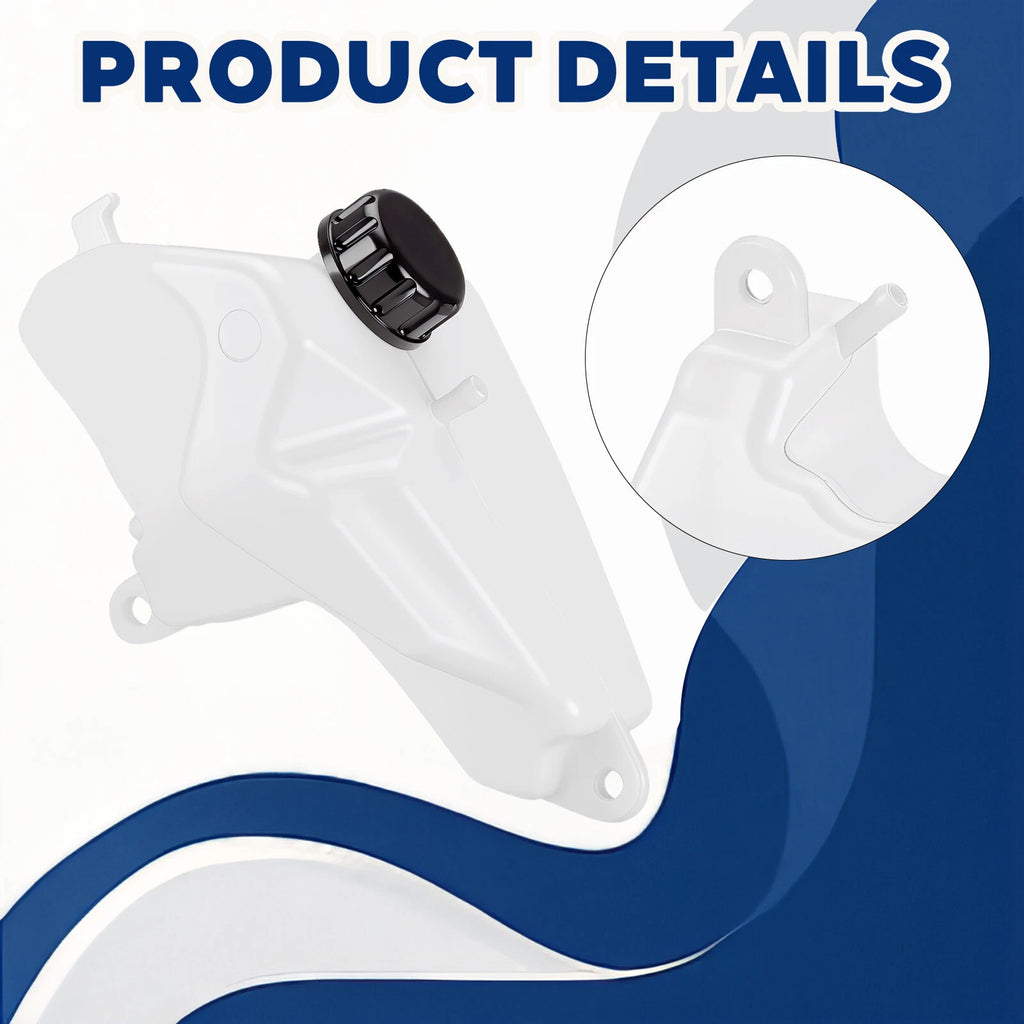 Coolant Reservoir Tank with Cap for Kawasaki Ninja 650R (2006–2011) 11012-1084, 43078-0053